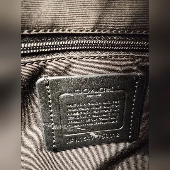 Coach Brown/Black Signature Coated Canvas and Leather Mini Bennett Satchel